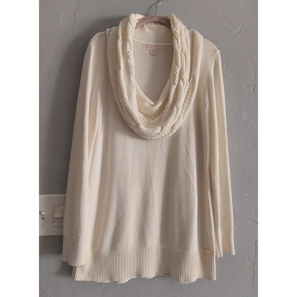 Michael Kors Sweater Women's L,crochet, Cotton, Viscose,Spandex, Comfort,Long Sl - Picture 2 of 7